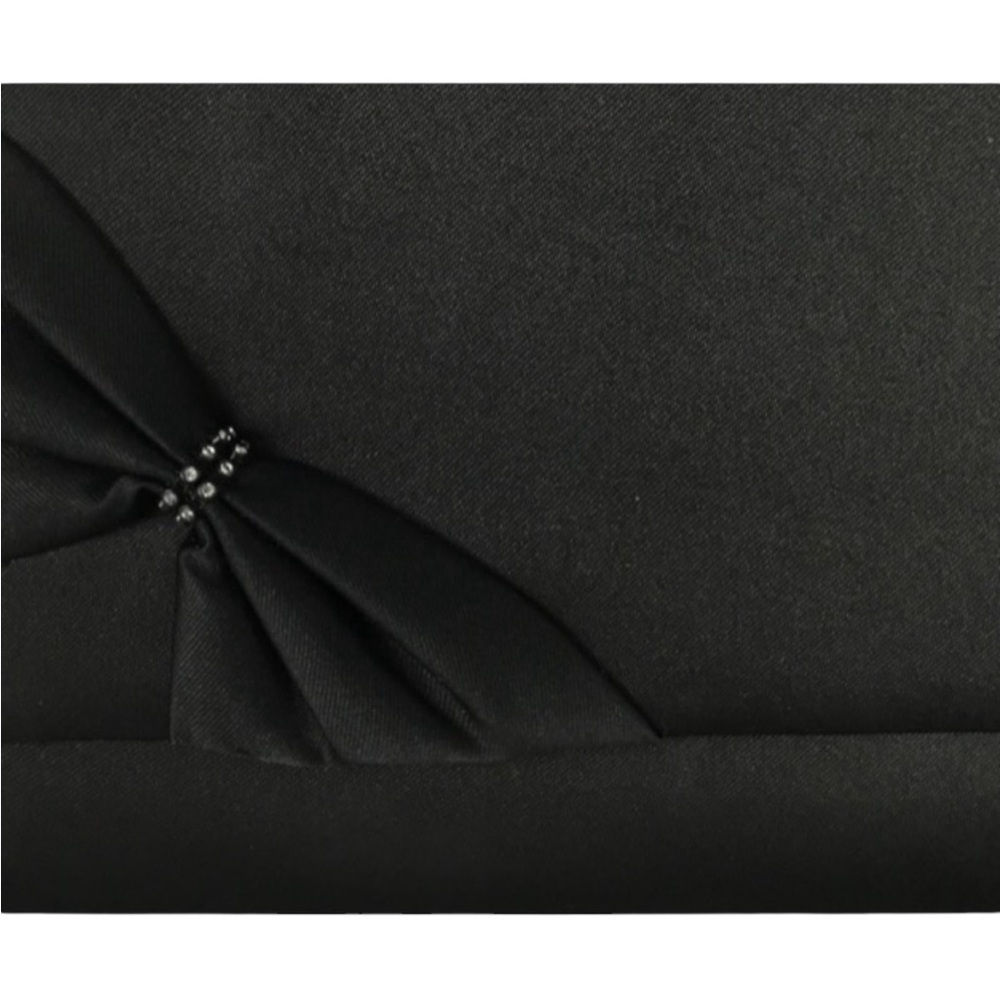 Regale Black Evening Bag with Attached Strap